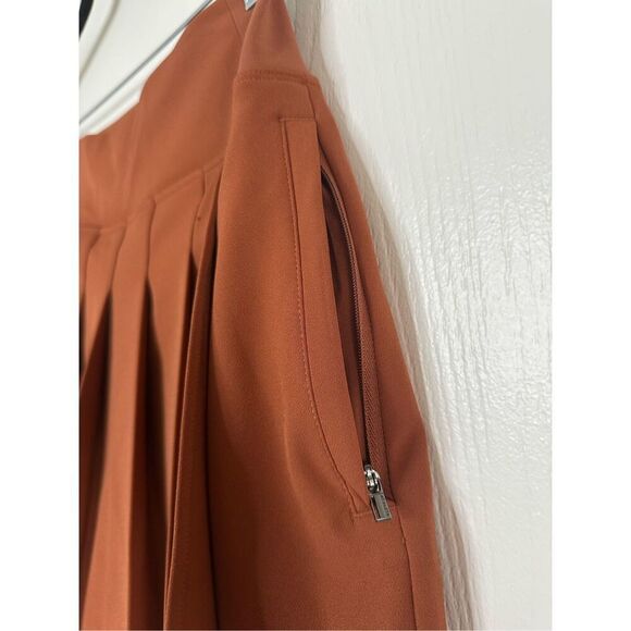 Athleta Endless Pleated Skort In Rust Orange Size 6 - Picture 4 of 6